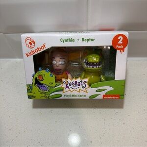 Kidrobot Rugrats Cynthia + Reptar 2-Pack Vinyl Mini Series - Green NEW